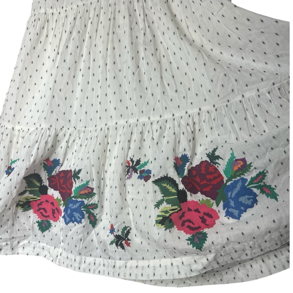Hatch Maternity Floral Embroidered White Dress Size 1 (2-4) - Picture 4 of 13